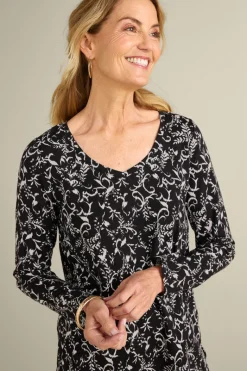Soft Surroundings Tops|Soft Essential Supima Isabel Long Sleeve Tunic