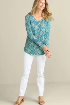 Soft Surroundings Tops|Soft Essential Supima Isabel Long Sleeve Tunic