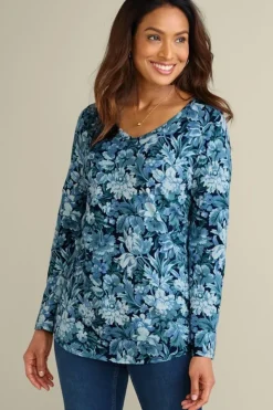 Soft Surroundings Tops|Soft Essential Supima Isabel Long Sleeve Tunic