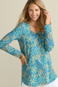 Soft Surroundings Tops|Soft Essential Supima Isabel Long Sleeve Tunic