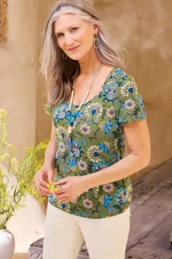 Soft Surroundings Tops|Soft Essential Supima Short Sleeve Tee