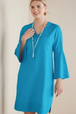 Soft Surroundings Dresses|Soleil Linen Blend Dress