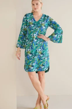 Soft Surroundings Dresses|Soleil Linen Blend Dress