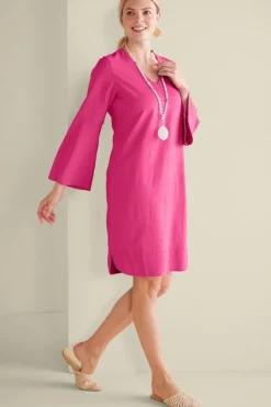 Soft Surroundings Dresses|Soleil Linen Blend Dress