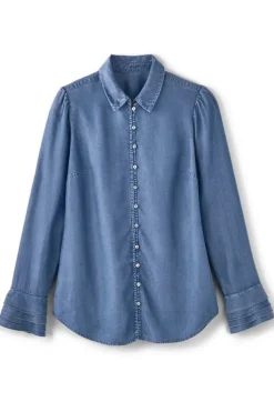 Soft Surroundings Tops|Sonnet Tencel™ Shirt Chambray