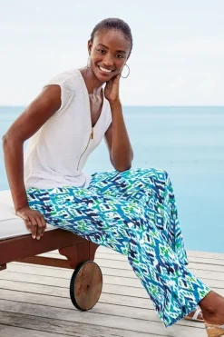 Soft Surroundings Pants|Sonoma Linen Blend Wide Leg Pants
