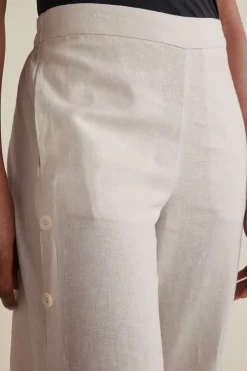 Soft Surroundings Pants|Sonoma Linen Blend Wide Leg Pants