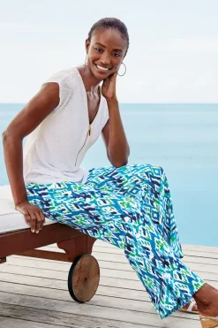 Soft Surroundings Pants|Sonoma Linen Blend Wide Leg Pants