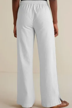 Soft Surroundings Pants|Sonoma Linen Blend Wide Leg Pants