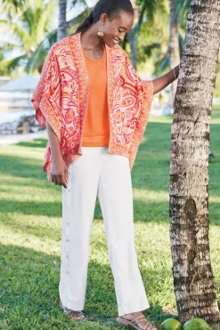 Soft Surroundings Pants|Sonoma Linen Blend Wide Leg Pants