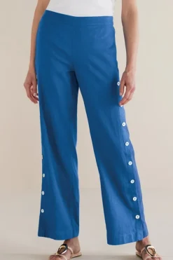 Soft Surroundings Pants|Sonoma Linen Blend Wide Leg Pants