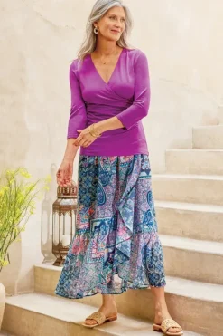 Soft Surroundings Skirts|Sumarti Midi Skirt SafiTapestry