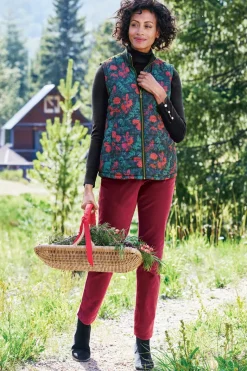 Soft Surroundings Pants|Sutton Velveteen Pull-On Slim Leg Pants