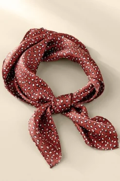 Soft Surroundings Scarves & Wraps|Sylvia Silk Square Scarf RustMulti