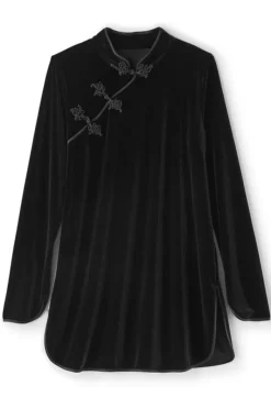 Soft Surroundings Tops|Tai Velvet Tunic Black