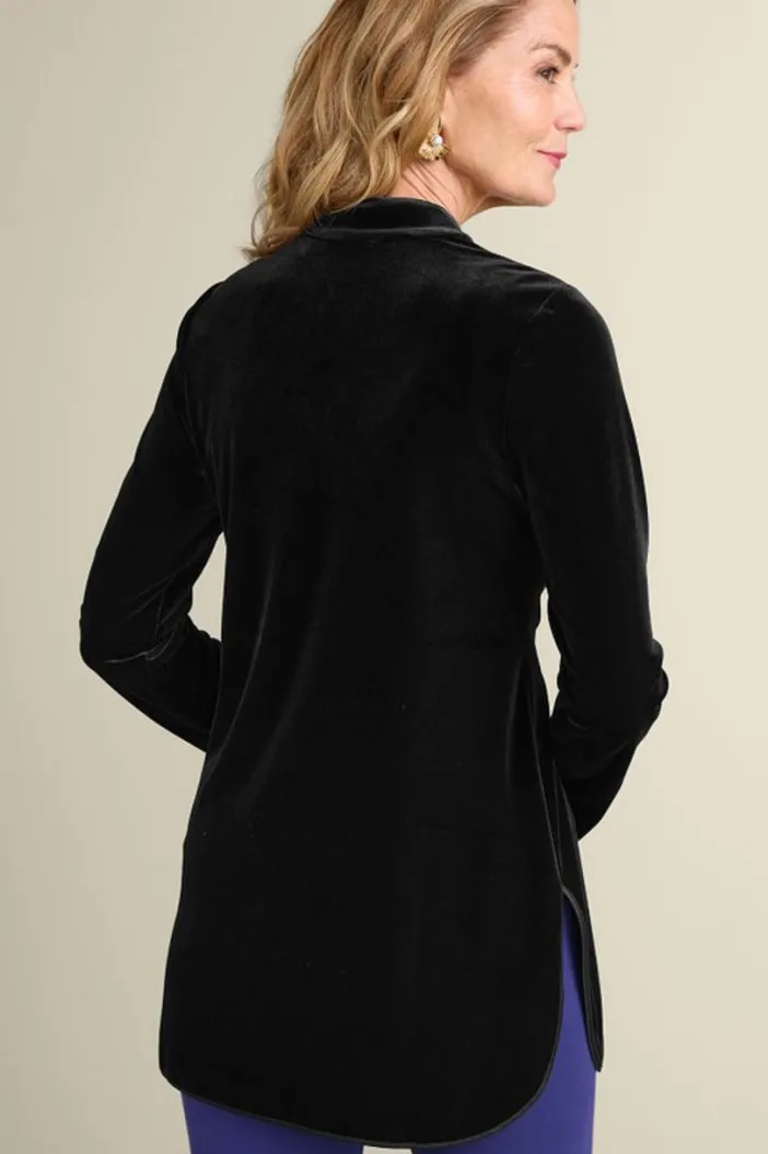 Soft Surroundings Tops|Tai Velvet Tunic Black