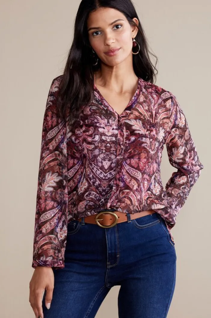 Soft Surroundings Tops|Tasha Top MultiTapestry