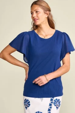 Soft Surroundings Tops|Tessa Tee EstateBlue