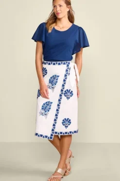 Soft Surroundings Tops|Tessa Tee EstateBlue