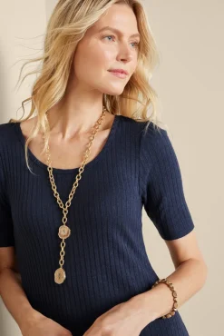 Soft Surroundings Dresses|Textured Short Sleeve Santiago Dress