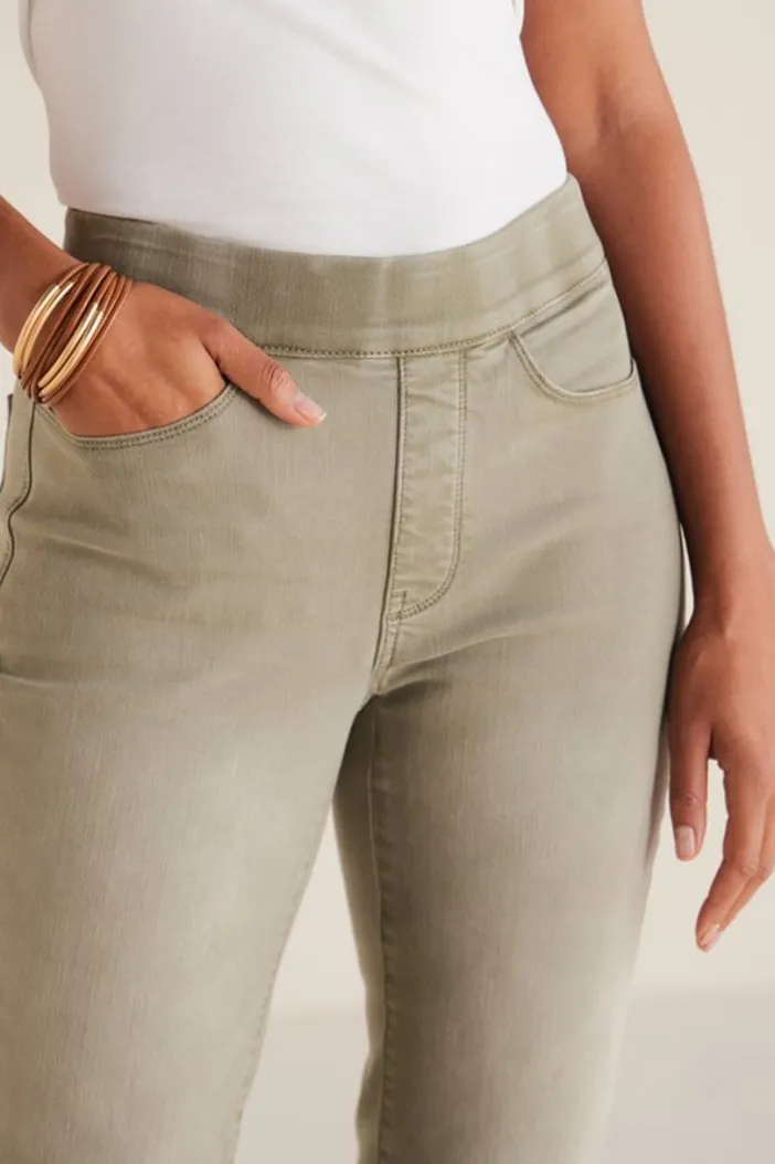 Soft Surroundings Jeans|The Ultimate Denim Pull-On Crop White