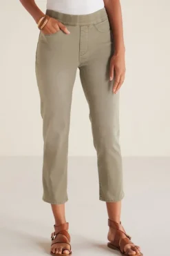 Soft Surroundings Jeans|The Ultimate Denim Pull-On Crop White