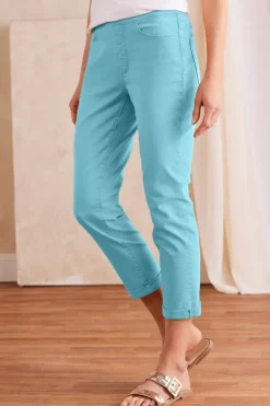 Soft Surroundings Jeans|The Ultimate Denim Pull-On Crop White