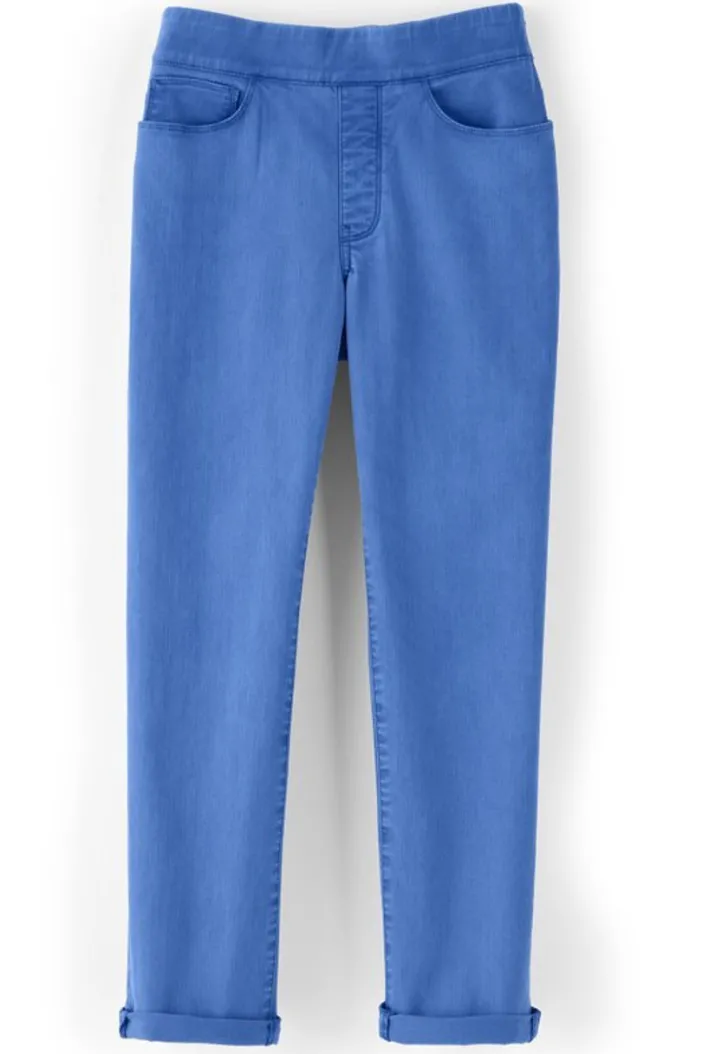 Soft Surroundings Jeans|The Ultimate Denim Pull-On Crop White