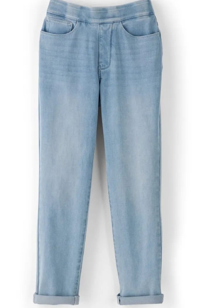 Soft Surroundings Jeans|The Ultimate Denim Pull-On Crop White