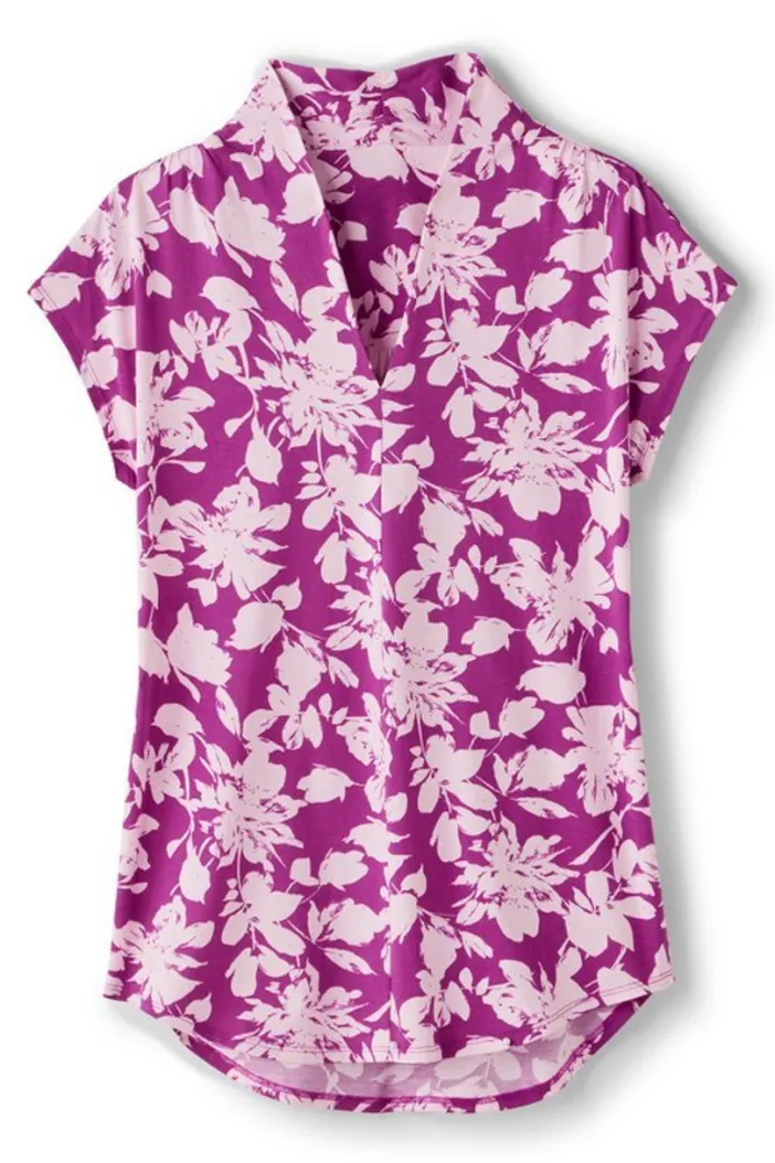 Soft Surroundings Tops|Twilight Luau Printed Tunic