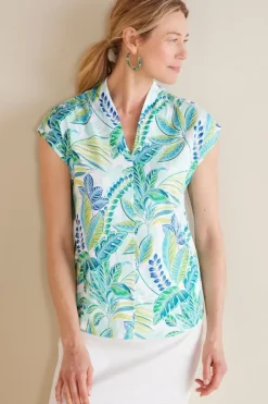 Soft Surroundings Tops|Twilight Luau Printed Tunic