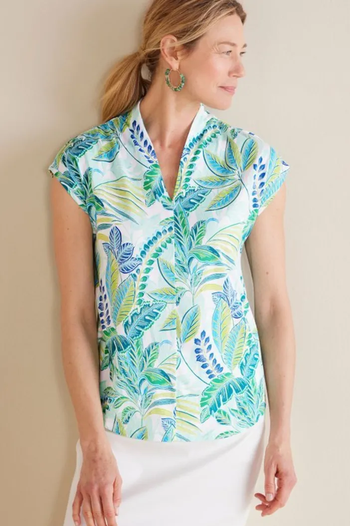 Soft Surroundings Tops|Twilight Luau Printed Tunic