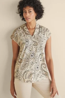 Soft Surroundings Tops|Twilight Luau Printed Tunic