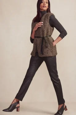 Soft Surroundings Jeans|Ultimate Denim Animal Straight Leg Jeans MetallicAnimal
