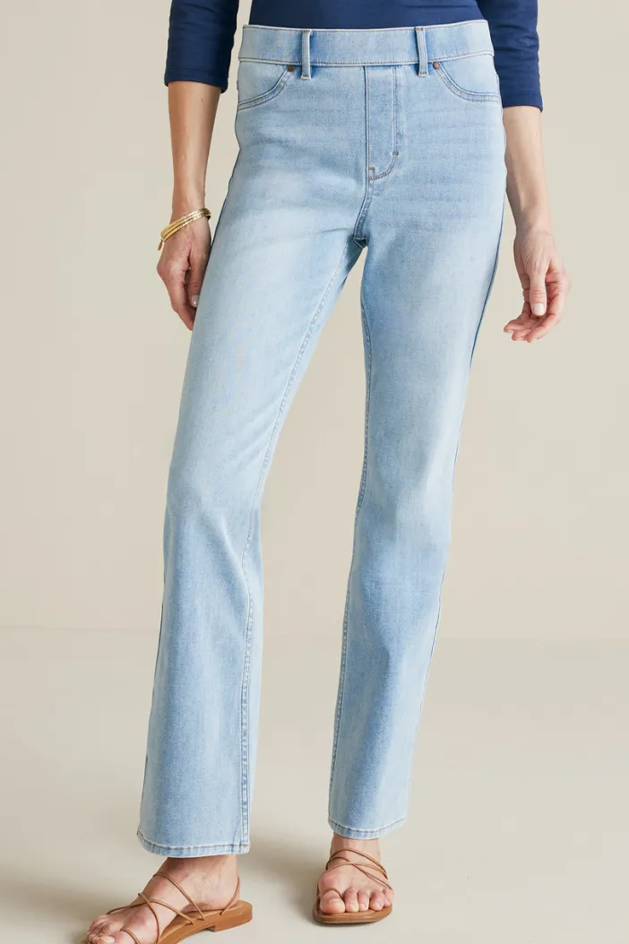 Soft Surroundings Jeans|Ultimate Denim Pull-On Bootcut Jeans