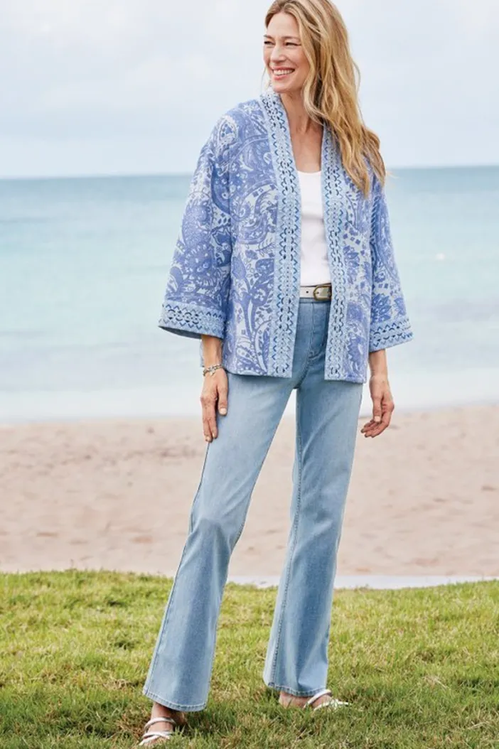 Soft Surroundings Jeans|Ultimate Denim Pull-On Bootcut Jeans