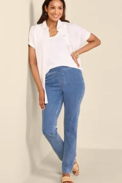 Soft Surroundings Jeans|Ultimate Denim Pull-On Slim Leg Jeans