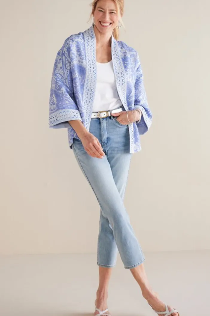 Soft Surroundings Jeans|Ultimate Denim Slim Leg Crop Jeans