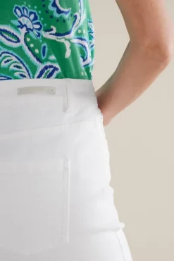 Soft Surroundings Jeans|Pants|Ultimate Denim Slim Leg Shorts TidalBlueWash