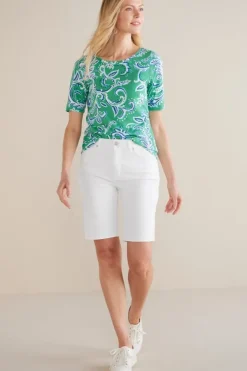 Soft Surroundings Jeans|Pants|Ultimate Denim Slim Leg Shorts TidalBlueWash