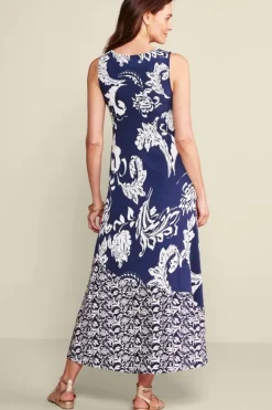 Soft Surroundings Dresses|Vaila Maxi Dress OceanAirScarf/AzoresDi