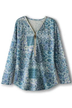 Soft Surroundings Tops|Sweaters & Cardigans|Valentina Zip Sweater