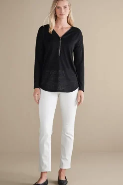 Soft Surroundings Tops|Sweaters & Cardigans|Valentina Zip Sweater
