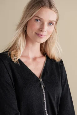 Soft Surroundings Tops|Sweaters & Cardigans|Valentina Zip Sweater
