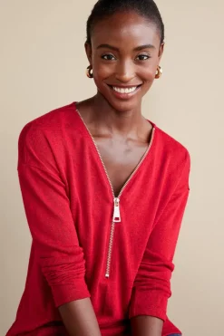 Soft Surroundings Tops|Sweaters & Cardigans|Valentina Zip Sweater