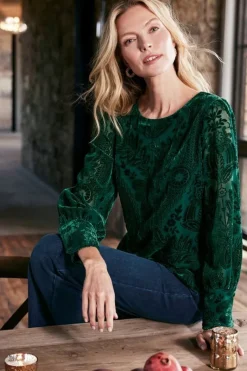 Soft Surroundings Tops|Vanetta Velvet Top