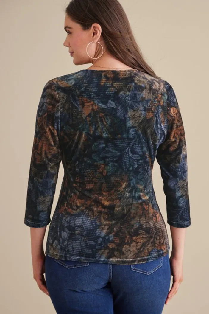 Soft Surroundings Tops|Velvet Alyssa Knit Top