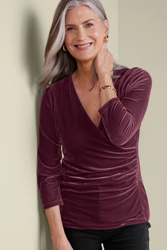 Soft Surroundings Tops|Velvet Alyssa Knit Top