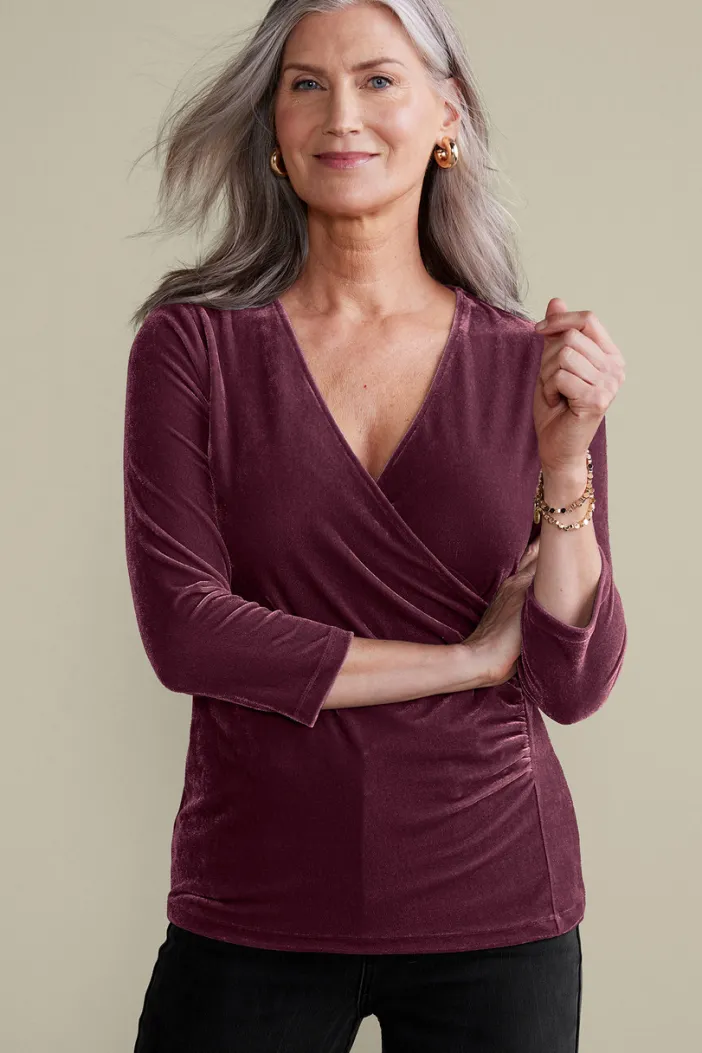 Soft Surroundings Tops|Velvet Alyssa Knit Top