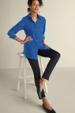 Soft Surroundings Tops|Tunics & Leggings|Velvet Boyfriend Tunic Shirt